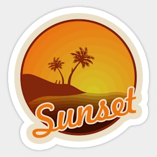 Beach Sunset Sticker